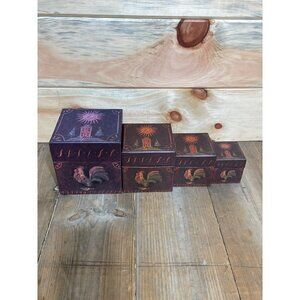 Bob’s boxes Shimmel’s Rooster 4 square nesting boxes.